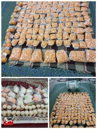 تعدادی بسته غذایی در قالب کمک های مومنانه بین دانش آموزان و نیازمندان محله ریاخون تهیه و توزیع گردید.