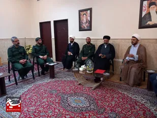 دیدار مسئول دفتر نمایندگی ولی فقیه سپاه ناحیه نظرآباد با امام جمعه شهرستان
