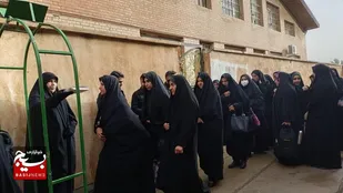 اعزام ۵۲ بسیجی خواهر رومشکان به اردوی یک&zwnj;روزه قم- جمکران +عکس
