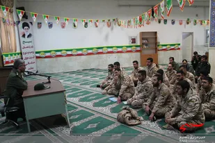 جلسه اخوت سربازان با فرمانده سپاه ناحیه همدان