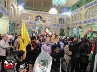 مردم دامغان در پی شهادت سید حسن نصرالله عزاداری کردند&nbsp;