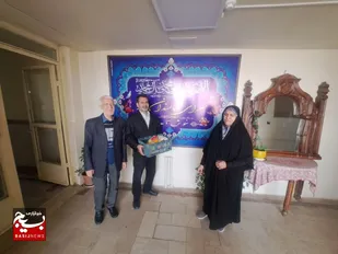 حضور جمعی از بسیجیان در خانه سرای سالمندان سمنان
