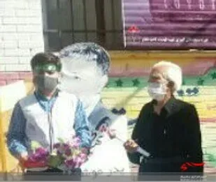 زنگ ایثار و شهادت توسط پدر شهید قلیاقی در دبیرستان ازادگان نطنز نواخته شد