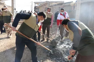حضور مدیران شهرستان شهرکرد در اردوی جهادی