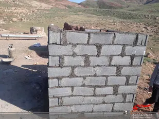 ساخت ۴ باب سرویس بهداشتی عشایر به همت گروه جهادی اسفراین
