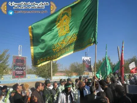 استقبال از کاروان پیاده انصارالحسین (ع)