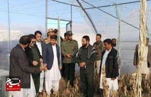بازدید فرمانده سپاه سلمان از پروژه های اقتصاد مقاومتی و تولیدی در مهرستان