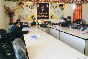 جلسه مشترک جهاد کشاورزی و اداره دامپزشکی با فرماندهی ناحیه مقاومت بسیج سپاه بجستان