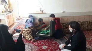 حضور خادمین امام رضا (ع) در روستای سطوه شاهرود+ تصاویر