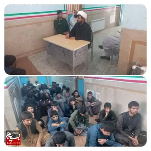 جلسه جهاد تبیین در مدرسه حضرت علی(ع) به مناسبت هفته بسیج برگزار شد