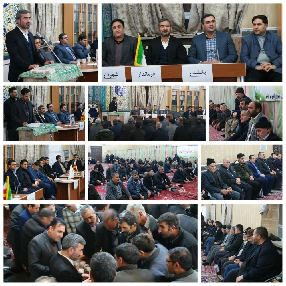 برگزاری میز خدمت جهادی در راستای پاسخگویی به مردم شهرستان بناب