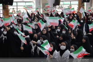 اجتماع حماسی دانش آموزان مازندرانی در محکومیت حادثه تروریستی شاهچراغ