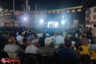 مراسم هفتمین روز شهدای حمله تروریستی لاوان در بندر دیر برگزار شد