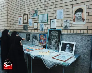 رونمایی از آثار هنرجویان هنر در پایگاه حکیمه خاتون