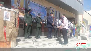 مراسم تکریم و معارفه فرماندهان واحدهای مقاومت بسیج دانش اموزی سپاه ناحیه قوچان