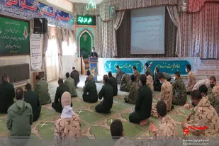 آیین روز نکوداشت نماز در تیپ انصارالحسین(ع) همدان