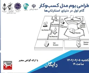 وبینار آشنایی و اصول اولیه راه اندازی با بوم مدل کسب و کار برگزار می&zwnj;شود