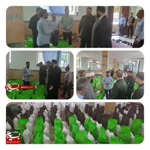 توزیع ۵۰۰ سبدکالا دربین خانواده های کم برخوردار شهرستان ساری