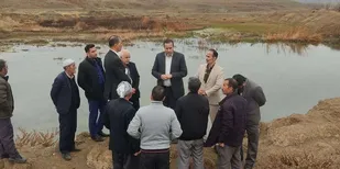 بازدید دکتر قنادزاده از قنوات شهرستان سلماس