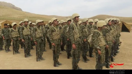 برگزاری اردوی آموزش نظامی بسیجیان در فارسان