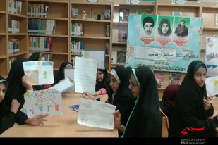 برگزاری مسابقه نقاشی و روزنامه دیواری در پایگاه فدک صالح&zwnj;آباد
