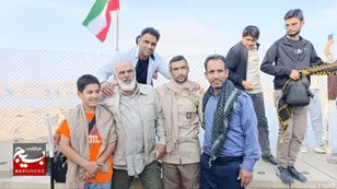روایت تصویری از سفر سه روزه دانش آموزان خلیل آبادی به مناطق جنگی جنوب