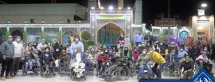 جوان نیکوکار نذر برنامه زیارتی و تفریحی ویژه معلولان را در امامزاده صالح (ع)ادا کرد