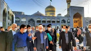 تب سنجی خادمین رضوی  توسط بسیج جامعه پزشکی رفسنجان
