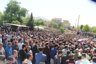 تشییع پیکر جانباز 70 درصدی در شهرستان لردگان