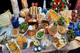 جشنواره غذاهای زمستانی حوزه خواهر دباغ سپاه ناحیه همدان