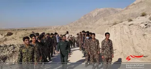 برگزاری راهپیمایی تاکتیکی توسط بسیجیان حوزه روح الله اهرم