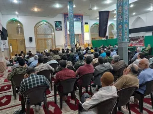 حضور رزمندگان و بسیجیان در مراسم سالروز شهادت دکتربهشتی و هفته قوه قضائیه