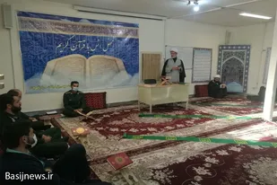 برگزاری کلاس قرآنی با حضور پاسداران و سربازان سپاه قهاوند