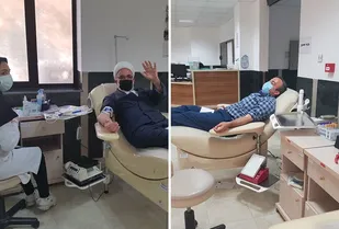 اهدای خون توسط جمعی از کارکنان زندان شاهرود به مناسبت هفته بسیج+ عکس