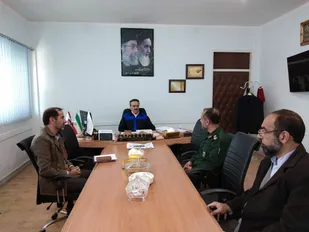 جلسه همفکری بسیج در راستای رزمایش مواسات در شرکت زغالسنگ البرز شرقی شاهرود