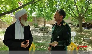 دیدار فرمانده سپاه حضرت عباس(ع) با امام جمعه اهل سنت هشجین