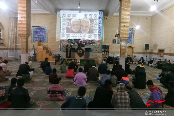 برگزاری مراسم اولین سالگرد شهادت حاج قاسم سلیمانی در زهک