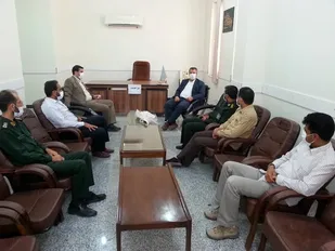 دیدارفرمانده سپاه بندرخمیربارئیس دادگستری