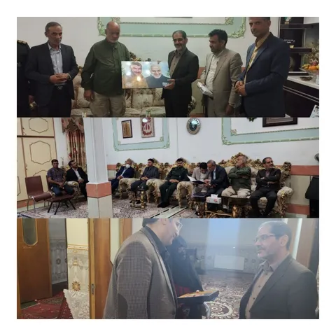 دیدار رئیس سازمان بسیج ادارات و کارمندان کشور از خانواده شهیدان حسین کیخا و  عبدالرحمن شه بخش