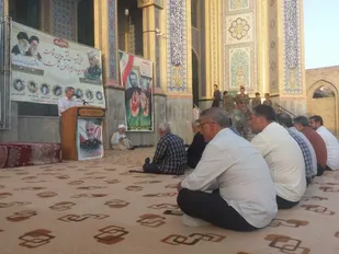 برگزاری مراسم سالگرد تدفین شهید مهدی ئی در شهر دلند گلستان