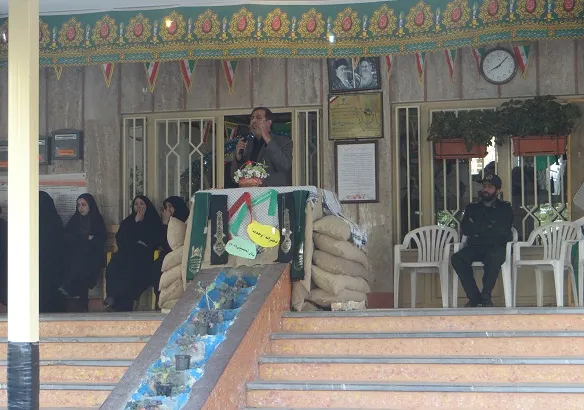 مراسم زنگ دفاع مقدس با حضور مسئولین لشکری و کشوری