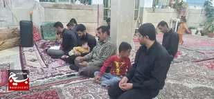 مراسم عزاداری و ایستگاه صلواتی در روستای زرین&zwnj;درخت
