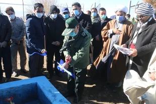 افتتاح پروژه انتقال آب شرب روستای میغان/ اتمام 12پروژه عمرانی قرارگاه پیشرفت و آبادانی سپاه استان