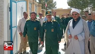 بازدید جانشین فرماندهی سپاه حضرت جوادالائمه (ع) از مدرسه قادرپناه فاروج
