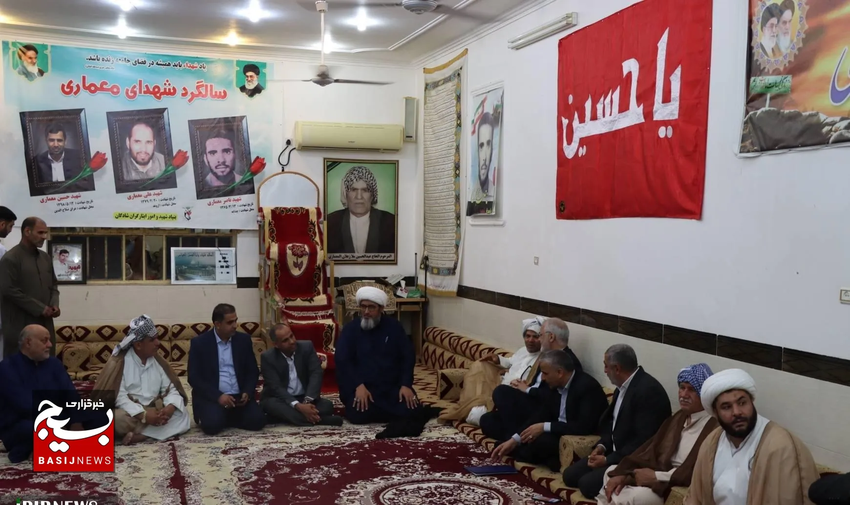 دیدار عیدانه استاندار خوزستان با خانواده شهیدان معماری در شادگان