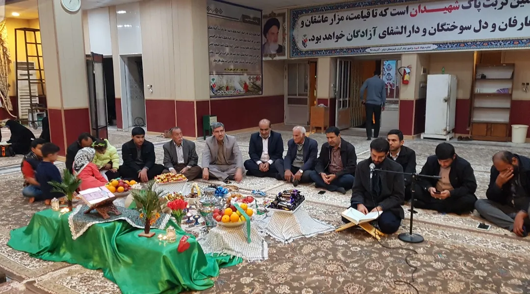 برگزاری مراسم شب یلدا در جوار گلزار شهدای دیلم