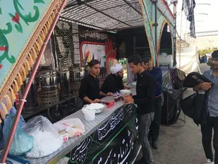 برپایی موکب حضرت رقیه شهرستان ملارد و شهریار در عمود ۱۴۰۳