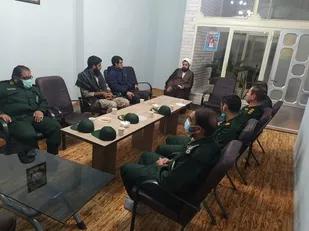 دیدار فرماندهی و پرسنل و بسیجیان گردان 122امام حسین علیه السلام با امام جمعه یزدانشهر