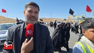 خدمت&zwnj;رسانی خانواده بزرگ لشکر پنج نصر به زائرین پیاده امام مهربانی&zwnj;ها در قاب دوربین بسیج