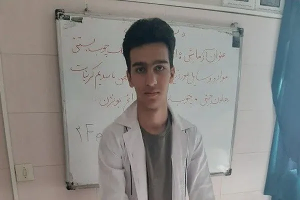 دستاورد بین المللی دانش آموز عضو پژوهش سرای رضی شهرستان تویسرکان